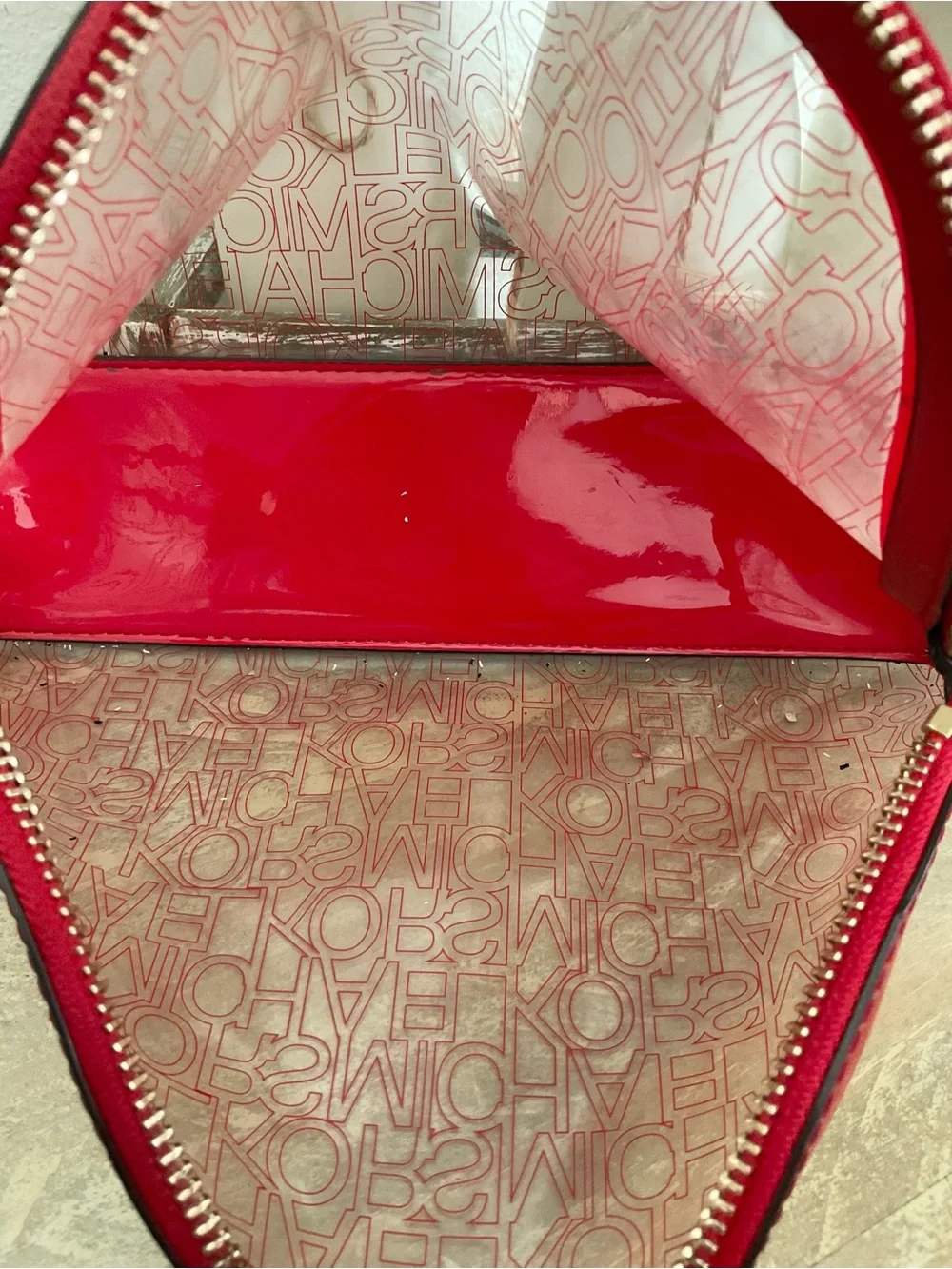 Michael Kors transparent pouch